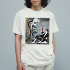 PALA's SHOP　cool、シュール、古風、和風、のお化け灯篭 Organic Cotton T-Shirt