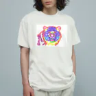 yumaruartのネオンたいがー！ オーガニックコットンTシャツ