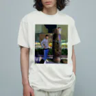 DJ ZET食堂のDJ ZET #オリジナル納豆 ジャケ豆 Organic Cotton T-Shirt