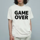 TOKYO LOGOSHOP 東京ロゴショップのGAMEOVER-ゲームオーバー- Organic Cotton T-Shirt