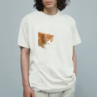 高橋のひょっこり猫 オーガニックコットンTシャツ