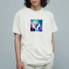 ガマクチのCAUTION IN OUTER SPACE オーガニックコットンTシャツ