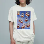 花エヴリのクリスマスキャンドル オーガニックコットンTシャツ