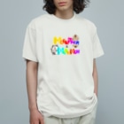 tiMo'sのお悟り猫姉妹【ロゴ】 Organic Cotton T-Shirt