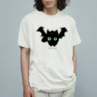 amemugi（あめむぎ）の悪魔みたいな猫 オーガニックコットンTシャツ