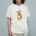 KoRoMuGiの小首をかしげるこむぎちゃん オーガニックコットンTシャツ