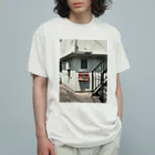 ペー魚マンターの影 オーガニックコットンTシャツ