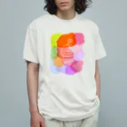 misopiyoのパステルさん オーガニックコットンTシャツ