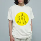 だんすだんすのミナ・ヌクッタ店の月明かりだんすだんす猫又 オーガニックコットンTシャツ