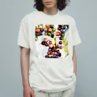 RINA SHOPの葡萄b オーガニックコットンTシャツ