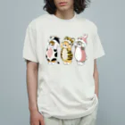 mofusandの被り物にゃん オーガニックコットンTシャツ