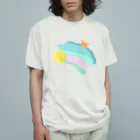 日之出屋の流れ星とウツボさん オーガニックコットンTシャツ