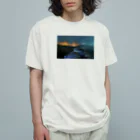 ポップヌードルの夜と海と光 オーガニックコットンTシャツ