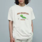 kitaooji shop SUZURI店のナミいもアメカジ オーガニックコットンTシャツ