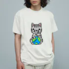 みそっこの脅してくるにゃんこ オーガニックコットンTシャツ