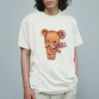 Atelier cinnamonのベアーズコレクション／チョコレート Organic Cotton T-Shirt