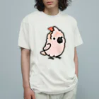Cody the LovebirdのChubby Bird オオバタン オーガニックコットンTシャツ