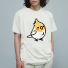 Cody the LovebirdのChubby Bird オカメインコ オーガニックコットンTシャツ