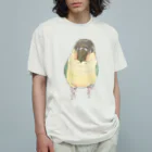 まめるりはことりの可愛いウロコメキシコインコちゃん【まめるりはことり】 Organic Cotton T-Shirt