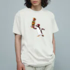 kbc3745のhamburger Penguin オーガニックコットンTシャツ