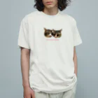 犬猫生活チャリティーショップの寄り添うボスとなだちゃん by コンドリア水戸さん Organic Cotton T-Shirt