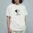 Andiamoのワラビー（黒） Organic Cotton T-Shirt