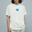 おばあちゃんの青いハート Organic Cotton T-Shirt