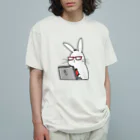 JammsworksのJammsworksのうさぎ オーガニックコットンTシャツ