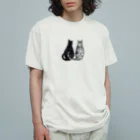 shokomumuの猫の尻尾に表れる 隠しきれない気持ち Organic Cotton T-Shirt