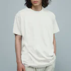 Siderunの館 B2の【バックプリント】夕日（黒文字）　 Organic Cotton T-Shirt