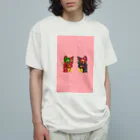 甘漏り屋のふく福呼猫 オーガニックコットンTシャツ