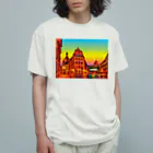 GALLERY misutawoのドレスデン 夕暮れの街角 オーガニックコットンTシャツ