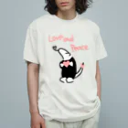 ミナミコアリクイ【のの】のLove and Peace オーガニックコットンTシャツ