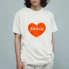 おばあちゃんのオレンジハート Organic Cotton T-Shirt