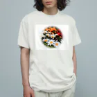 ⚜️Lily⚜️のFlower Garden 丸枠ver. Organic Cotton T-Shirt