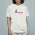 Siderunの館 B2の世界平和だよ！さげみちゃん（ドット文字） Organic Cotton T-Shirt