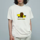 STUDIO SUNLIGHT WEB SHOPのカヤック×クマ（レモン） Organic Cotton T-Shirt