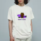 STUDIO SUNLIGHT WEB SHOPのカヤック×クマ（バイオレット） Organic Cotton T-Shirt