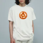 とことこ(パンの人)のプレッツェルベーグルさん オーガニックコットンTシャツ