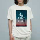 ムーンショット富士原のTHE GREAT RESET オーガニックコットンTシャツ