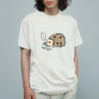 ミチル猫のお店のお食事ハリネズミ オーガニックコットンTシャツ