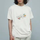 えまのflower lady オーガニックコットンTシャツ