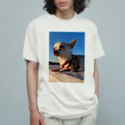 うめこずかんの海辺のうめこ１ Organic Cotton T-Shirt