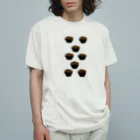 頭に乗せちゃいました。のあの日の鰻 Organic Cotton T-Shirt