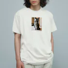 ポメラニアンの福(9歳)のミィちゃん(16歳)(引き) Organic Cotton T-Shirt