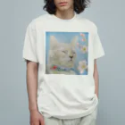 理絵のねこ ぬくぬく Organic Cotton T-Shirt