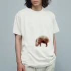 文様動物園 Pattern Zoo Museum shopの算木崩し × コビトカバ Organic Cotton T-Shirt