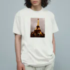はるの訪れの夢のエッフェル塔 オーガニックコットンTシャツ
