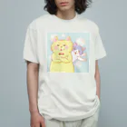 トラとハチワレの腕組みするねこ Organic Cotton T-Shirt