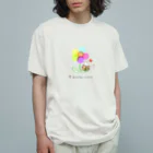 ひろねこさんの冒険*♡･゜の本とお花と♪ Organic Cotton T-Shirt